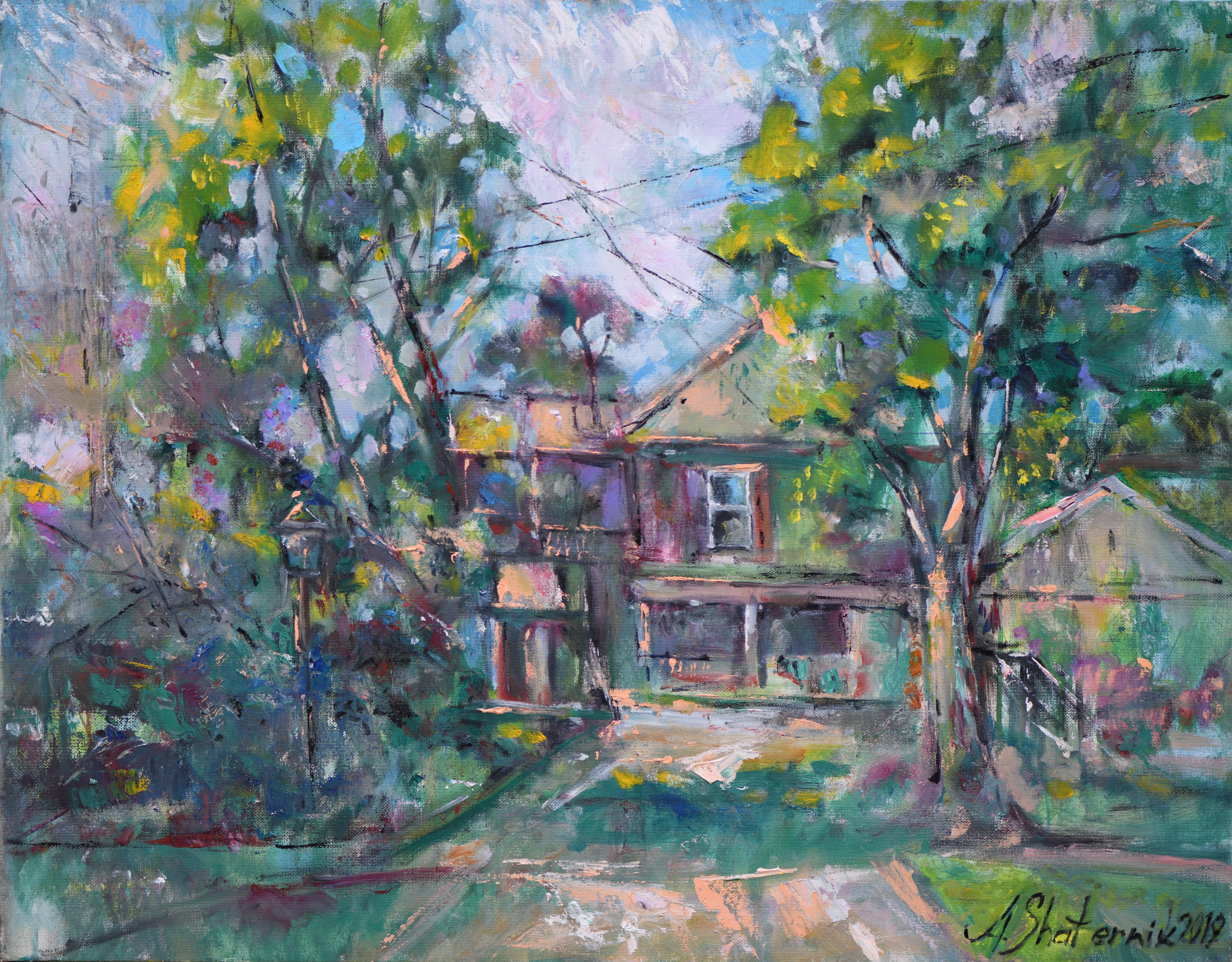 Walnut st 22x28 Oil on Canvas 2018