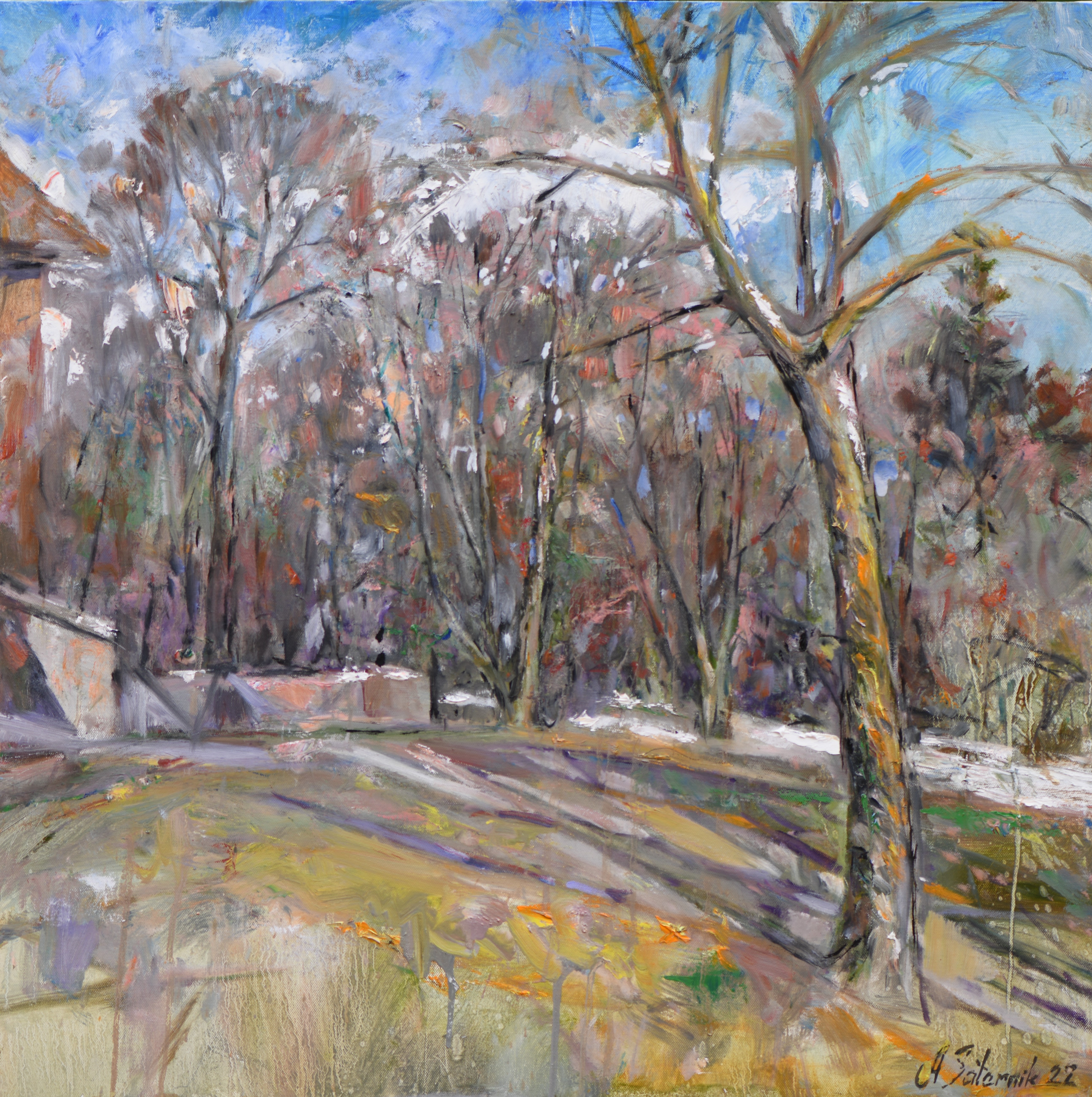 Home 30x30 Oil on Canvas 2022