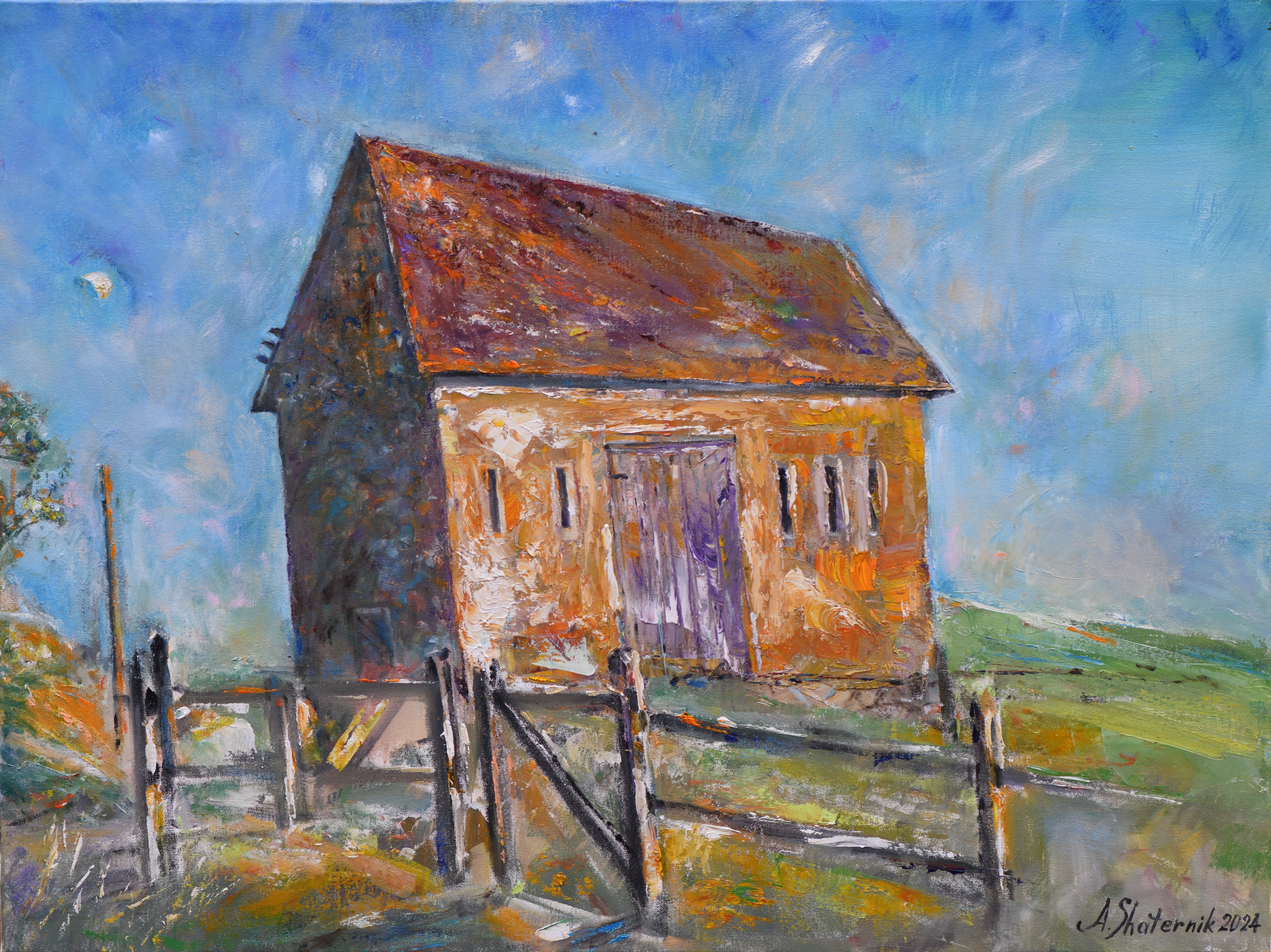 Old Barn 30x40OilOnCanvas2024