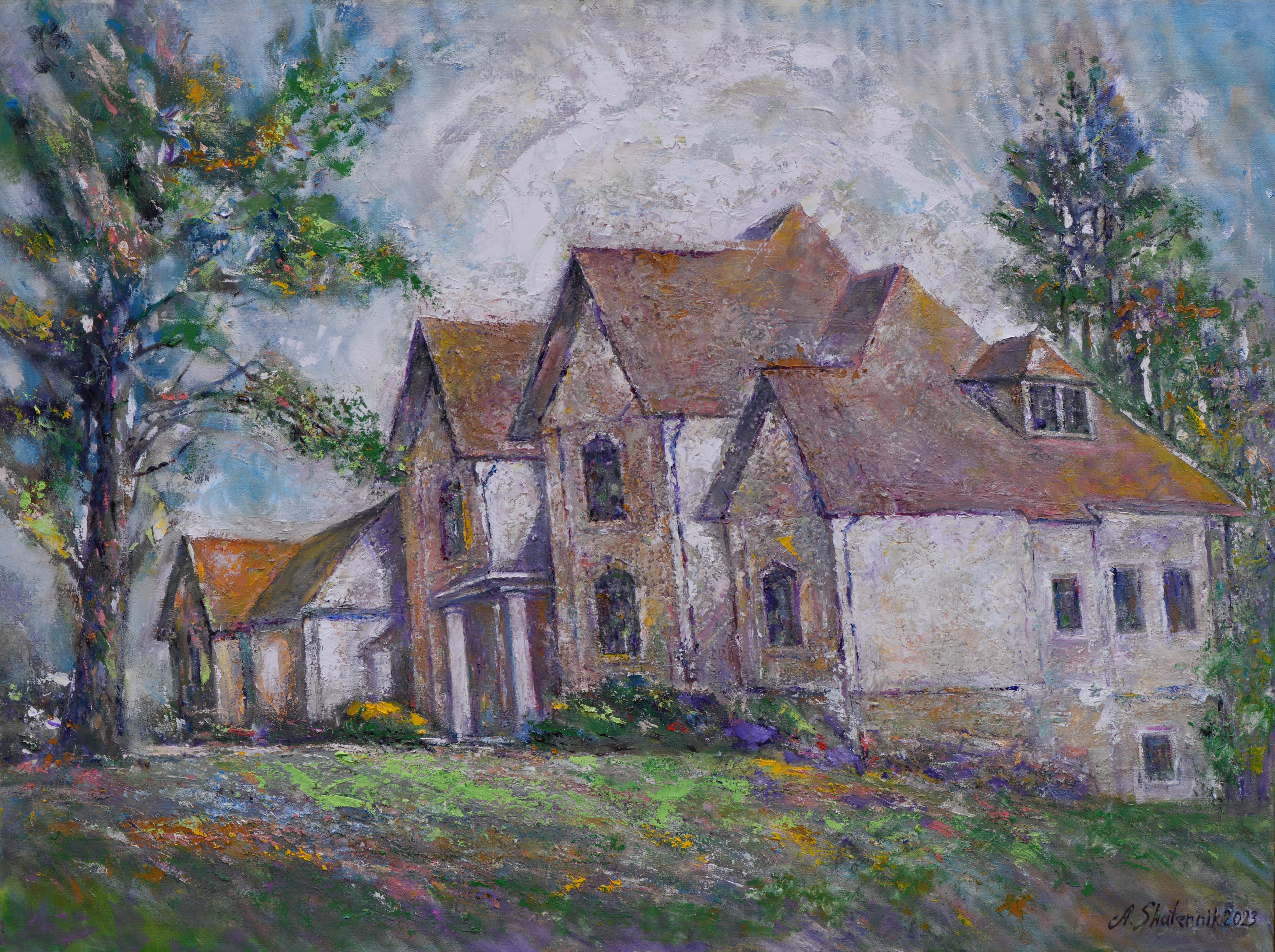 Sweet Home In Pennsylvania Oil On Canvas 36x48 2024