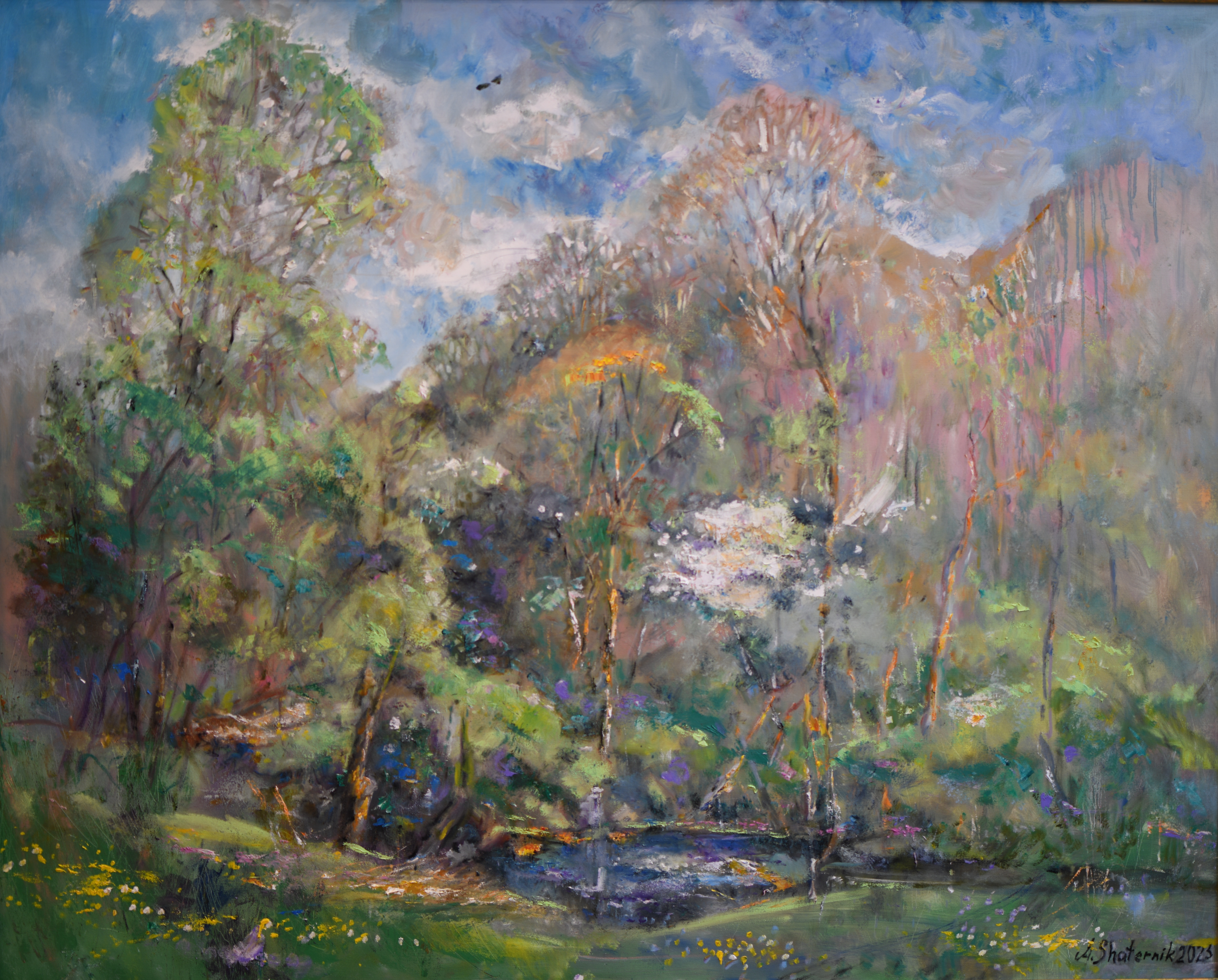 Pond 48x60 Oil on Canvas 2023