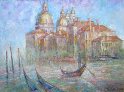 Santa Maria della Salute. Venice 36x48 Oil On Canvas 2008