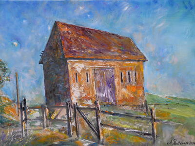 Old Barn 30x40OilOnCanvas2024