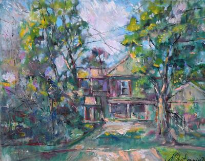 Walnut st 22x28 Oil on Canvas 2018