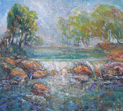 Saddle River Waterfall 100cmx90cm Oil on Canvas 2015